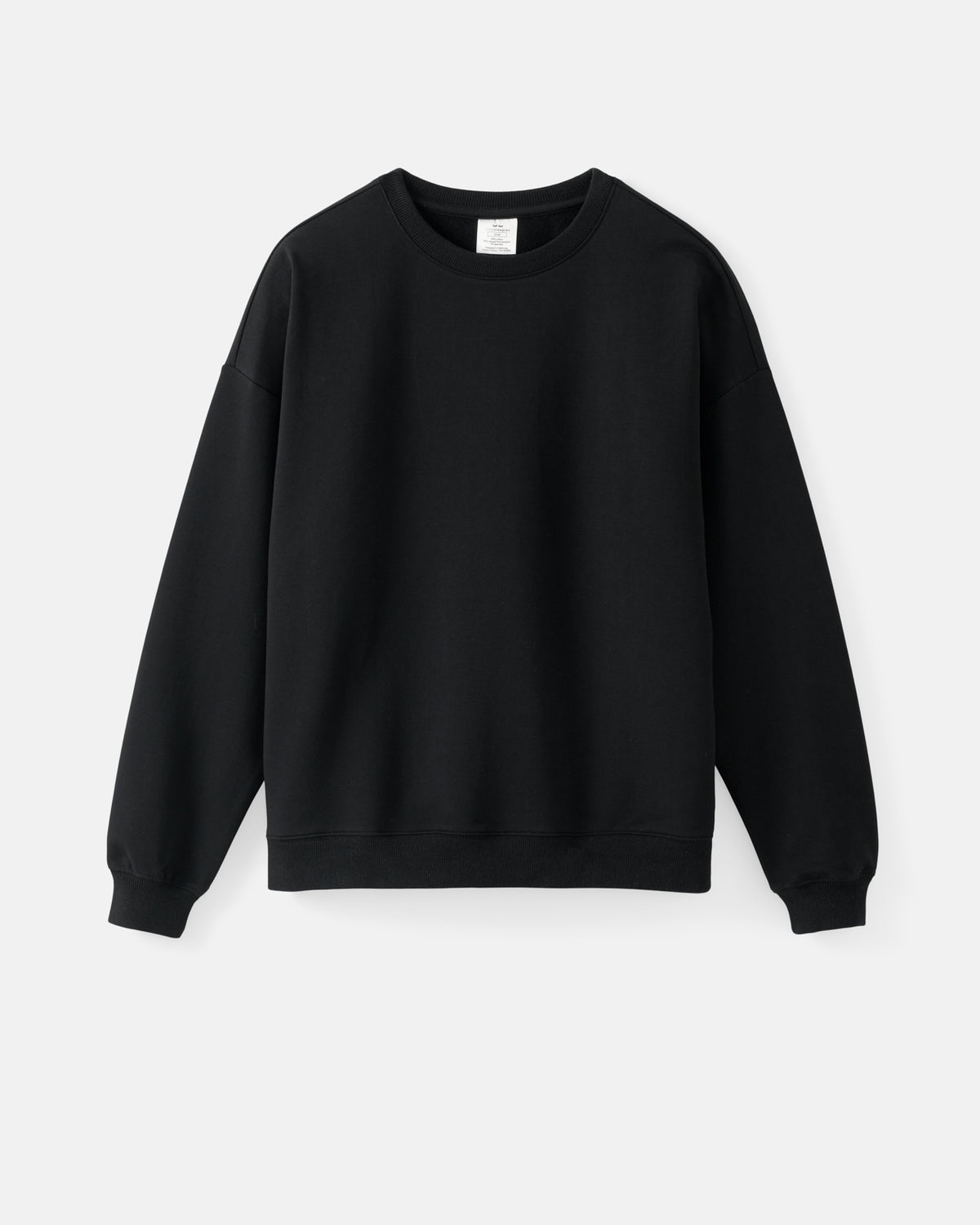 Flat lay of the Black Women's Everyday Crewneck Sweatshirt