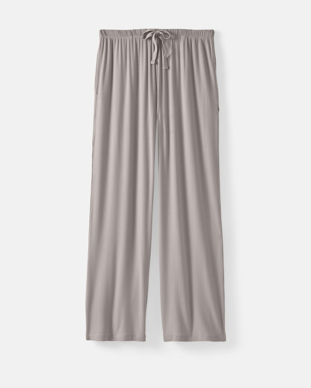 Flat lay of the Dove Gray Women's Ribbed Wide Leg Pant