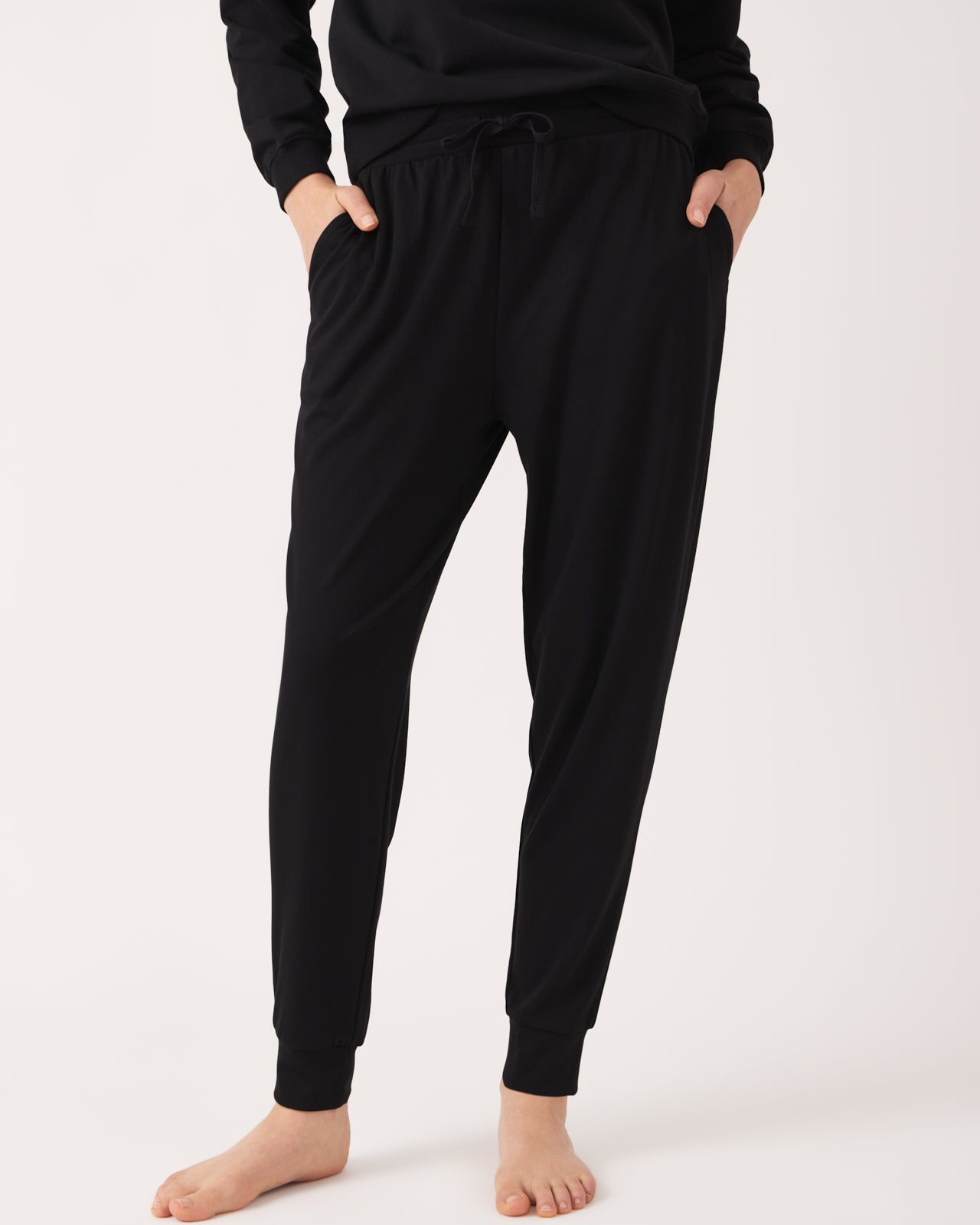 Woman wearing the Black Women's Everyday Jogger