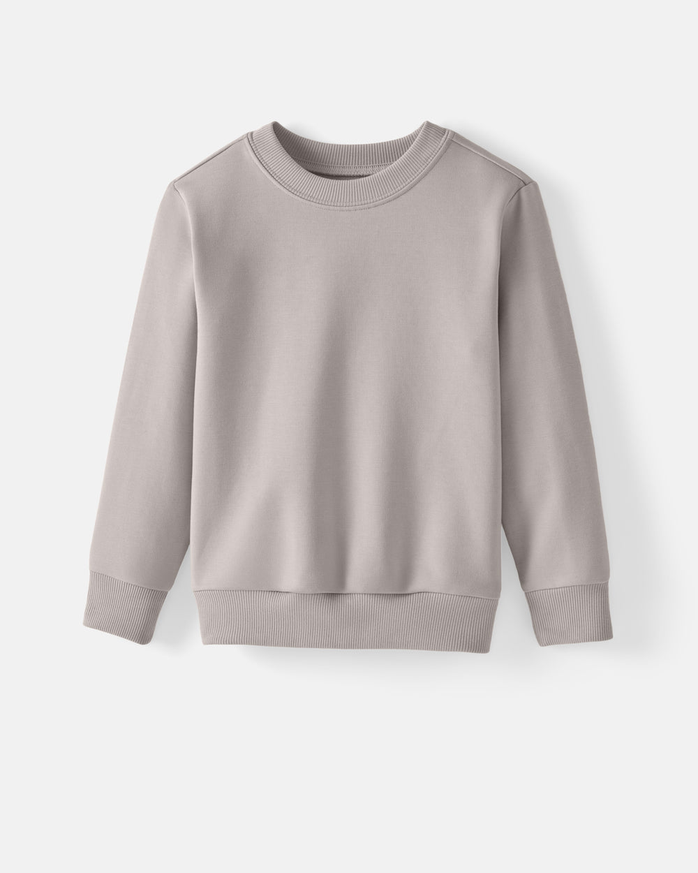 Flat lay of the front of the Dove Gray Crewneck Sweatshirt
