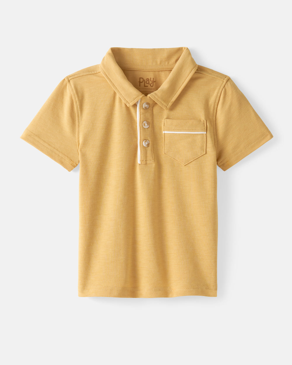 Flat lay of the Honey Polo Shirt