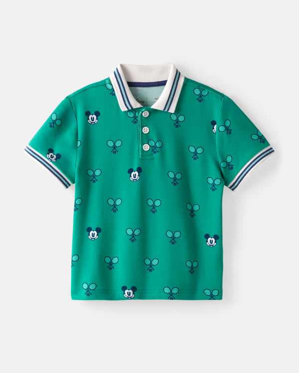 Flat lay of the Disney Mickey Mouse Racket Rally Polo Shirt
