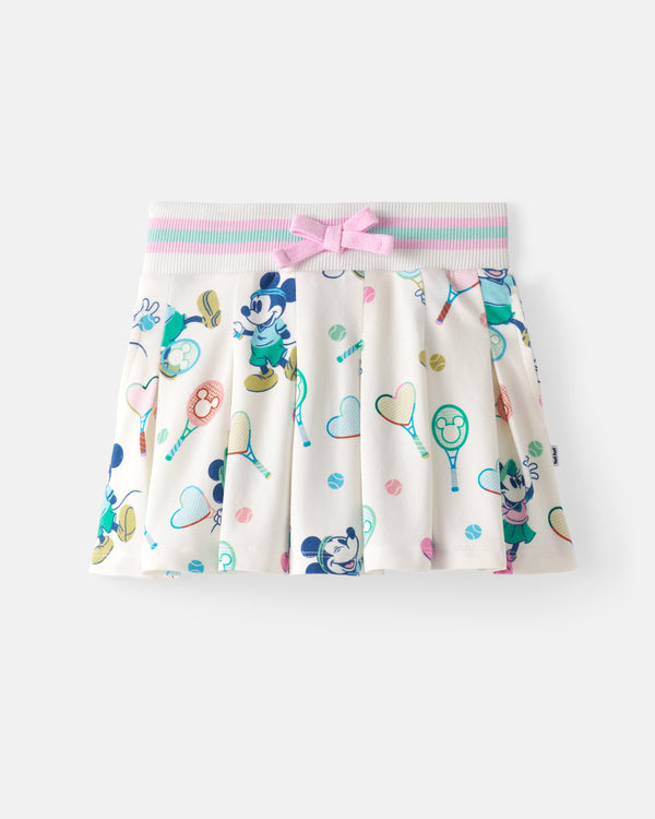 Flat lay of the Disney Mickey Mouse & Minnie Mouse Match Pleated Skort