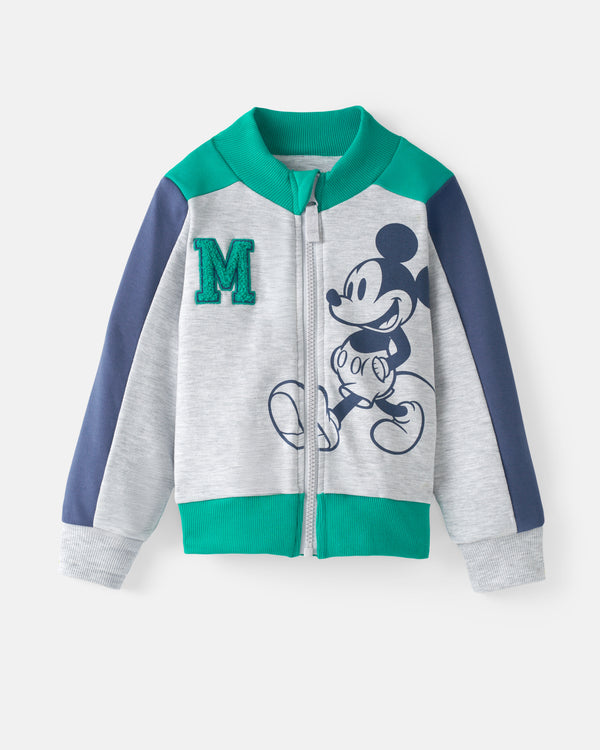 Flat lay of the front of the Disney Mickey Mouse Sports Club Track Jacket