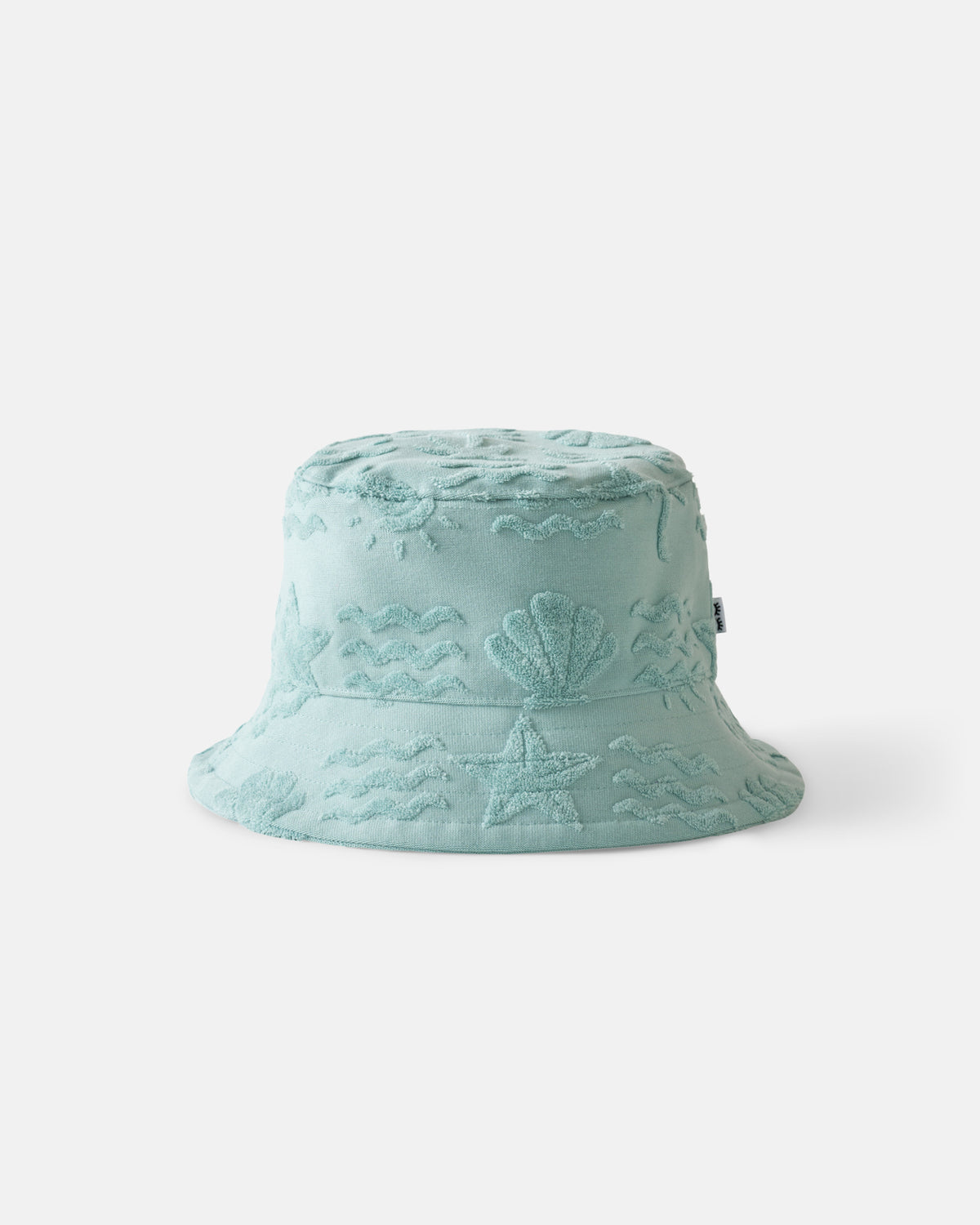 Flat lay of the Coastal Rays Bucket Hat