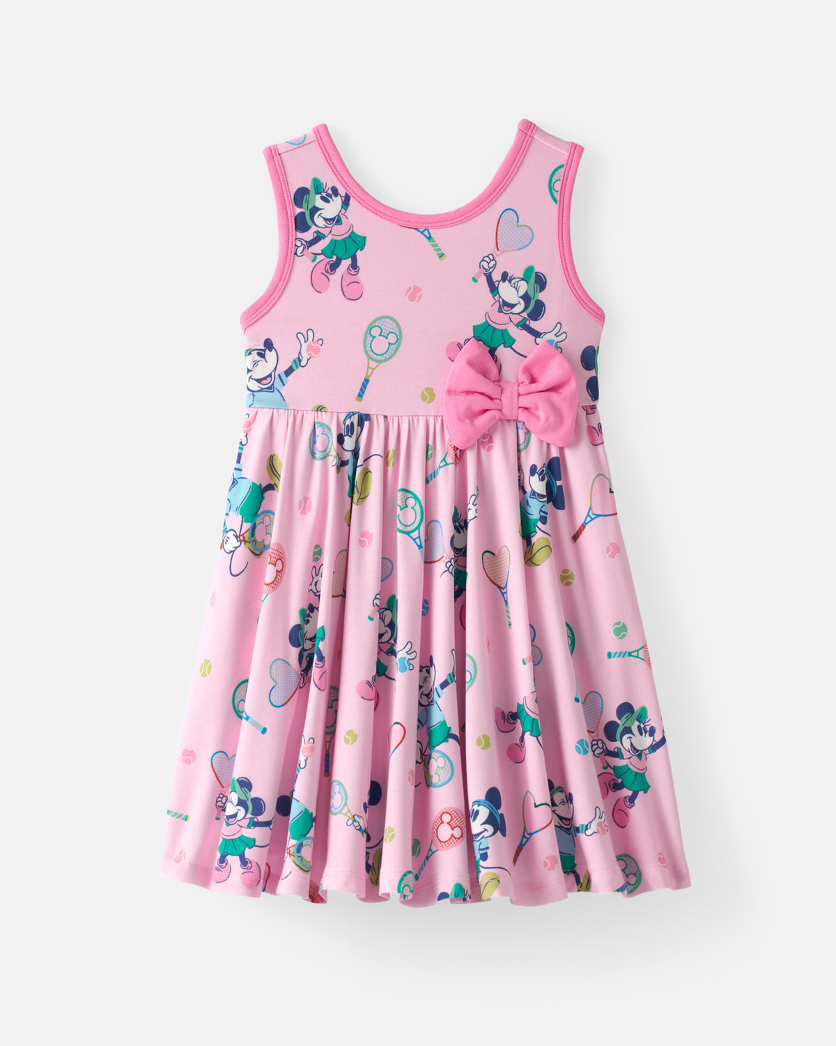 Flat lay of the Disney Mickey Mouse & Minnie Mouse Match Twirl Dress