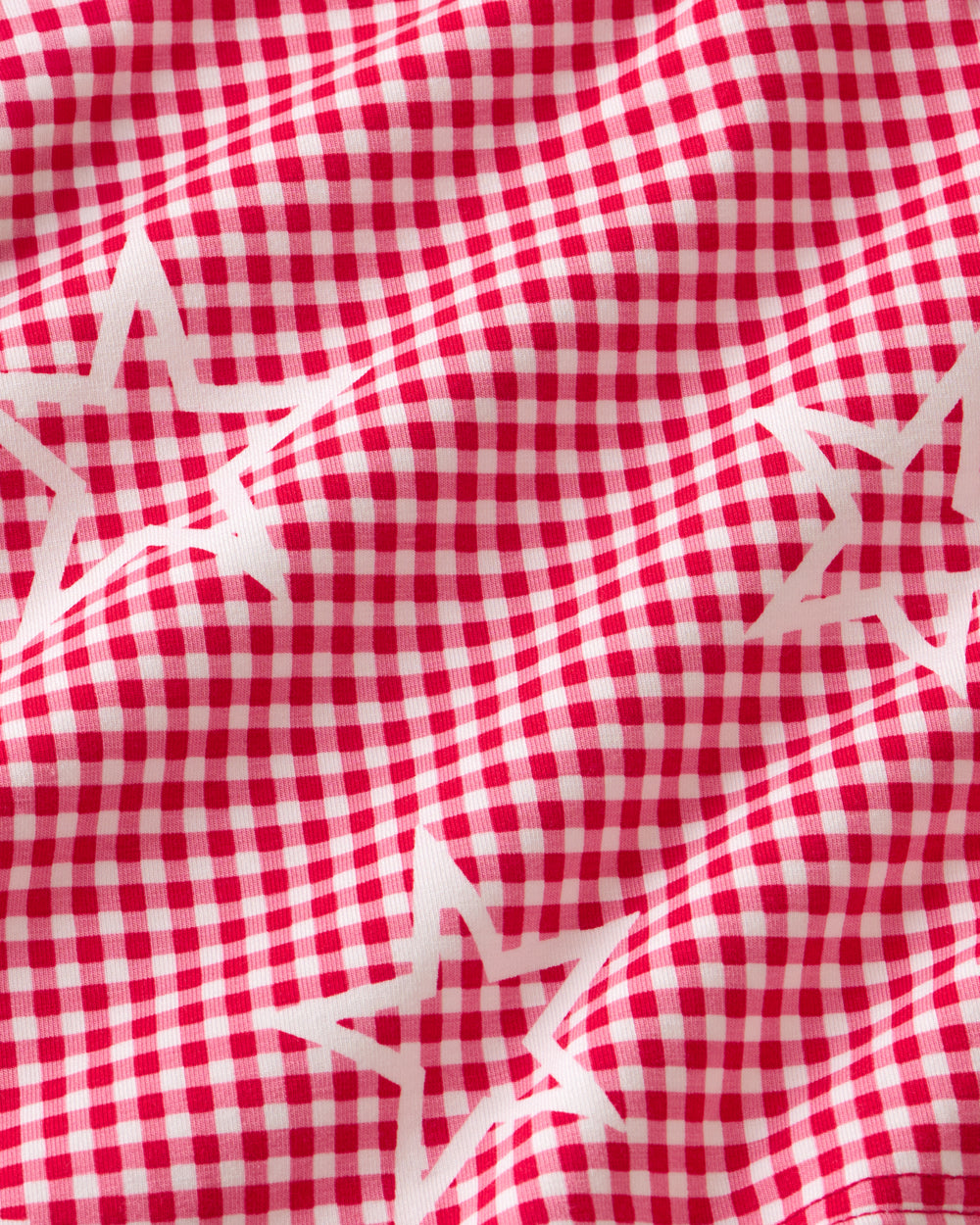 Close up of the Celebration Gingham fabric