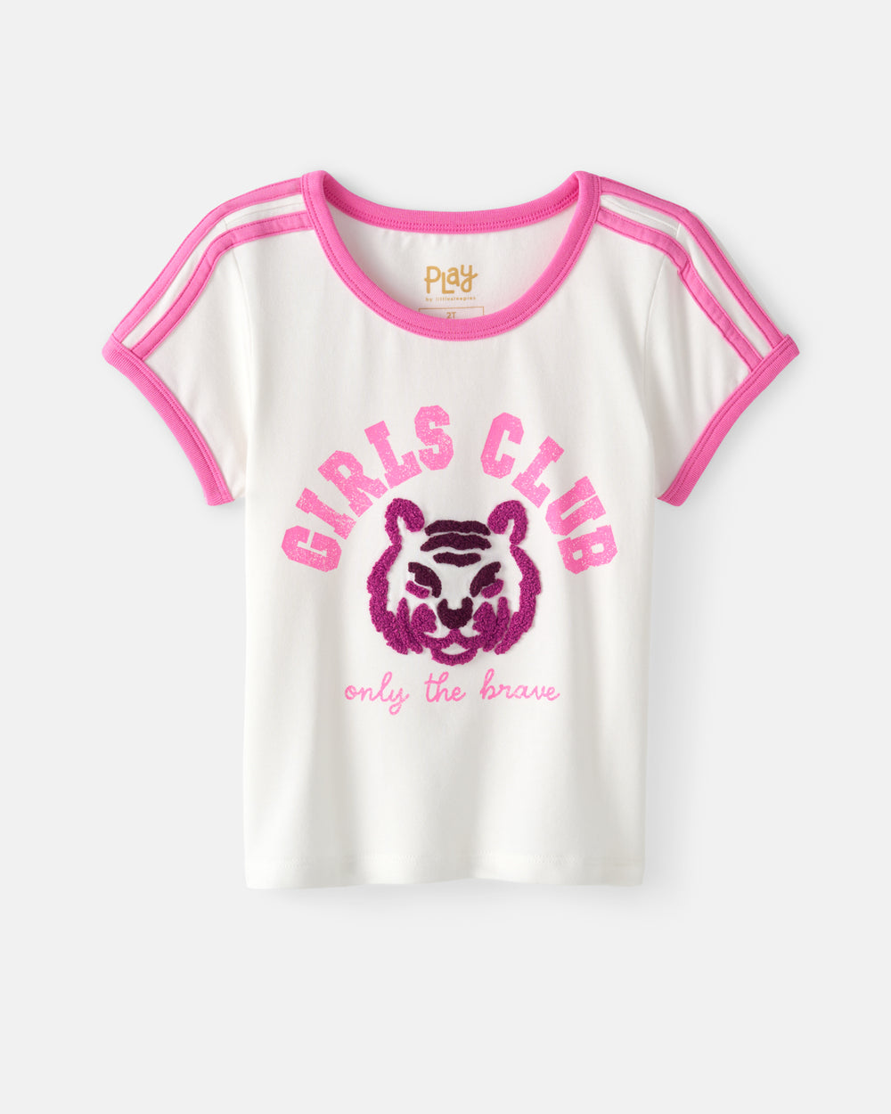 Flat lay of the Brave Tiger Scoop Neck Tee