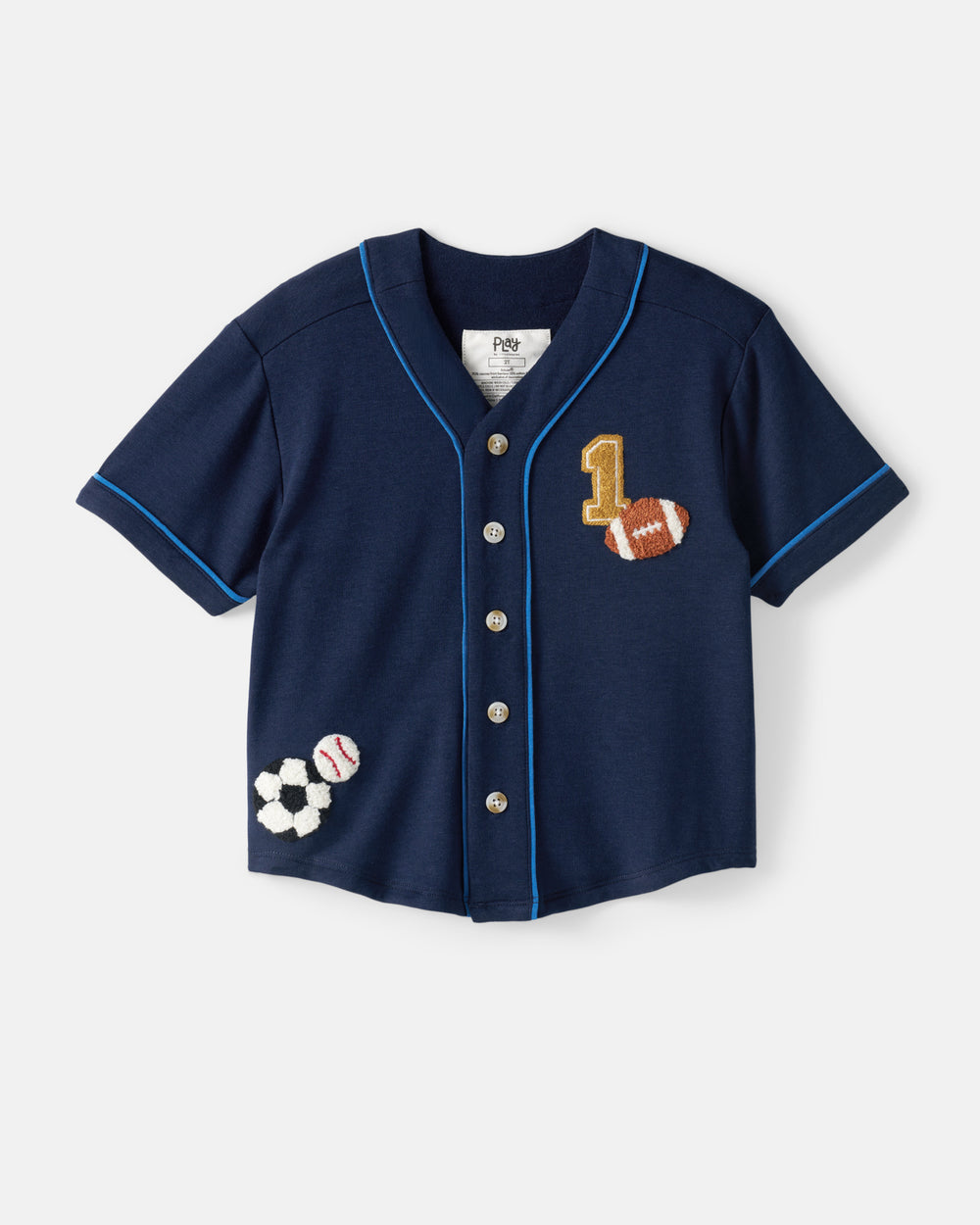 Flat lay of the Team Spirit Baseball Tee