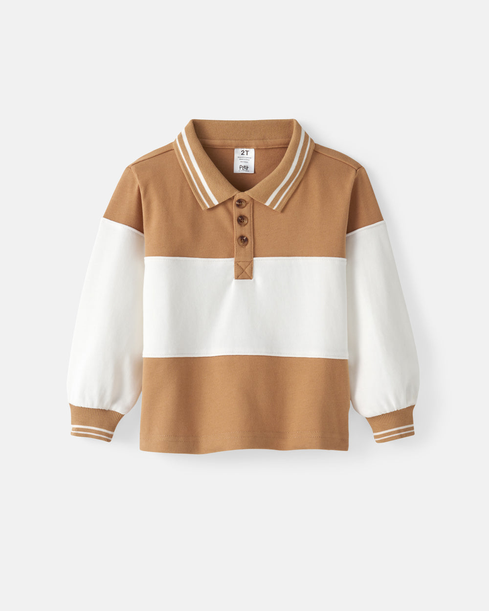 Flat lay of the Maple Cream Rugby Shirt