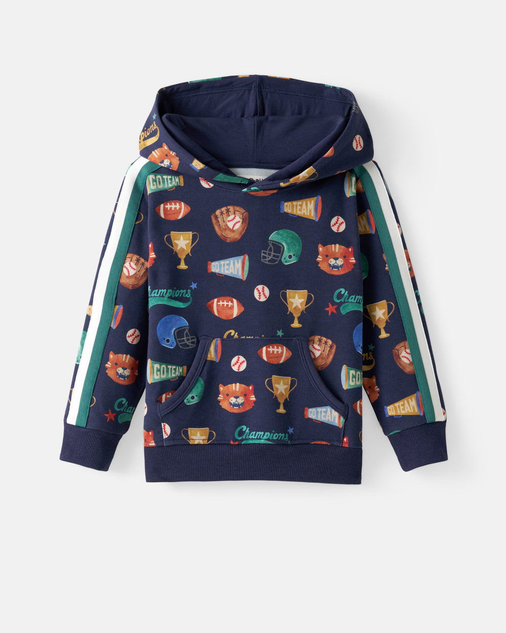 Flat lay of the Team Spirit Pullover Hoodie