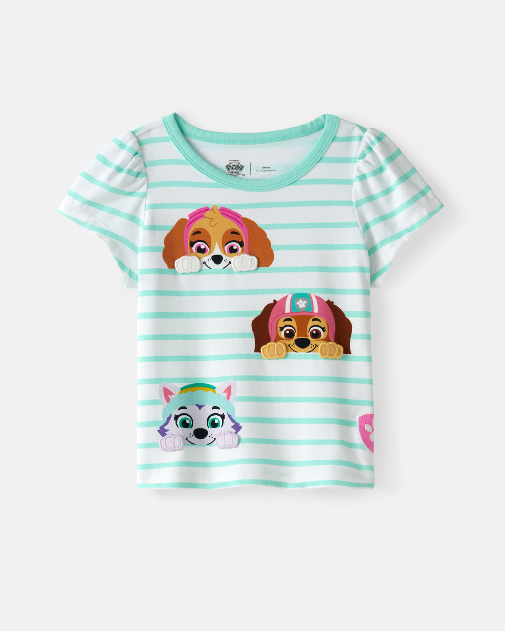 Flat lay of the PAW Patrol Rescue Ready Puff Sleeve Tee