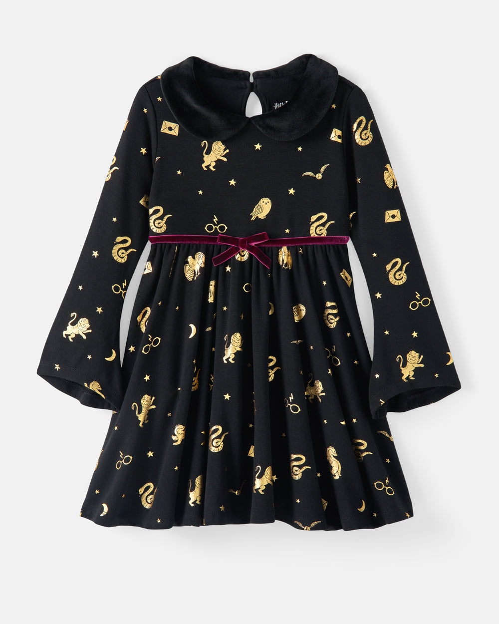 Flat lay of the Harry Potter™ Spellbinding Studies Flare Sleeve Twirl Dress