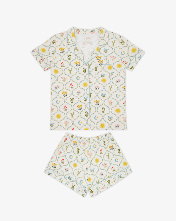 Flay lay of the Desert Meadow Women's Pajama Set