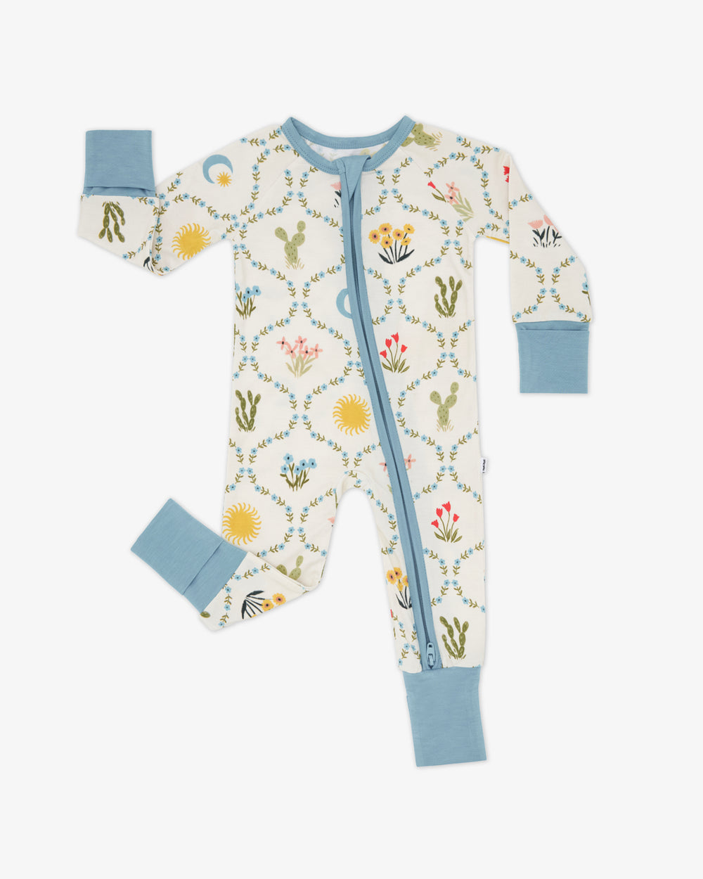 Flat lay of the Desert Meadow Zippy