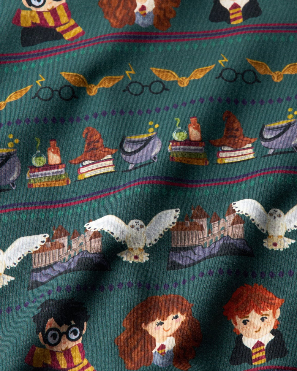 Close up of the Harry Potter™ Spellbinding Studies Daywear Fabric