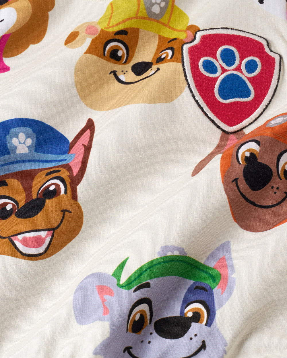 Close up of the graphic details on the PAW Patrol Rescue Ready Crewneck Sweatshirt