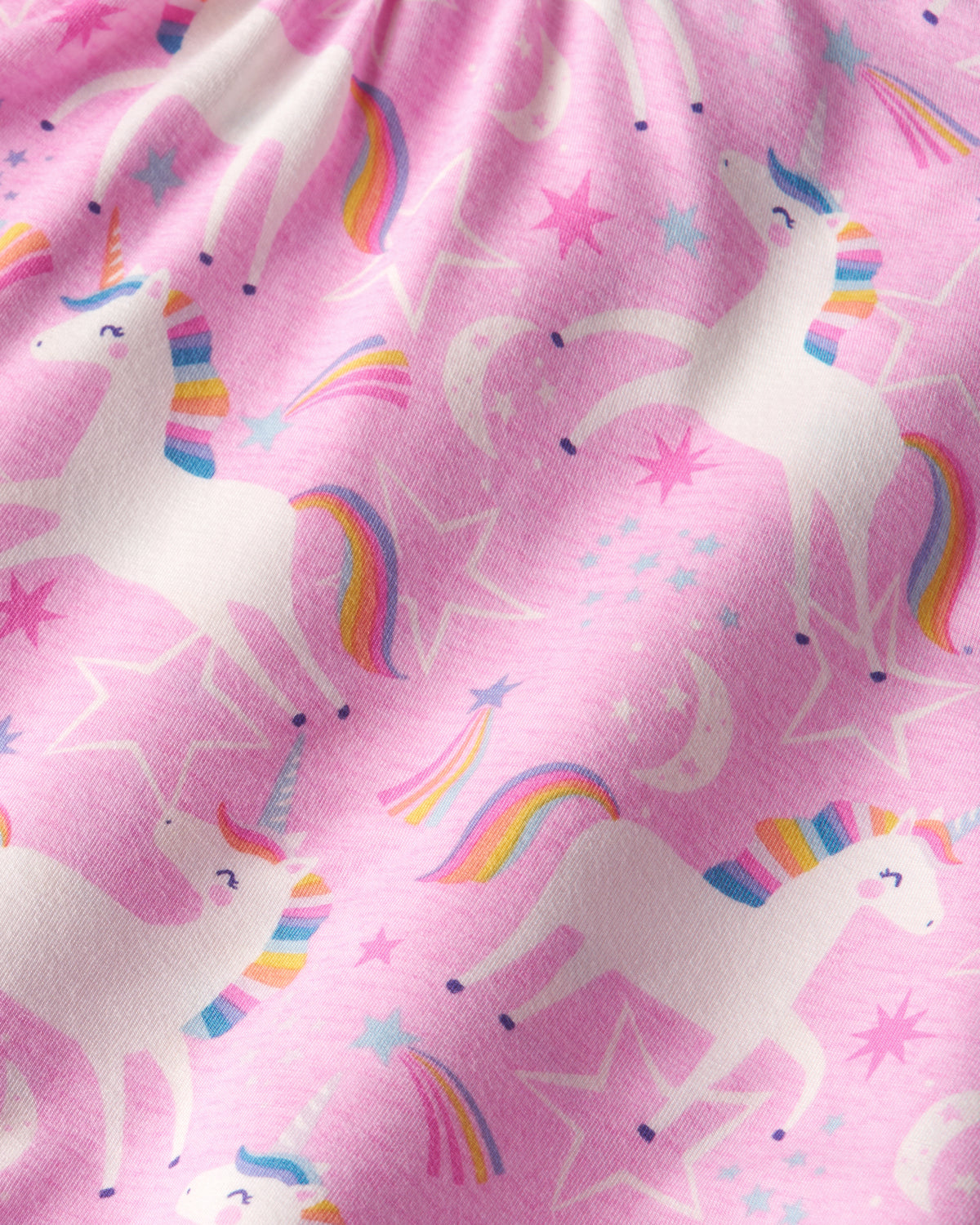 Close up of the Unicorn Dance fabric