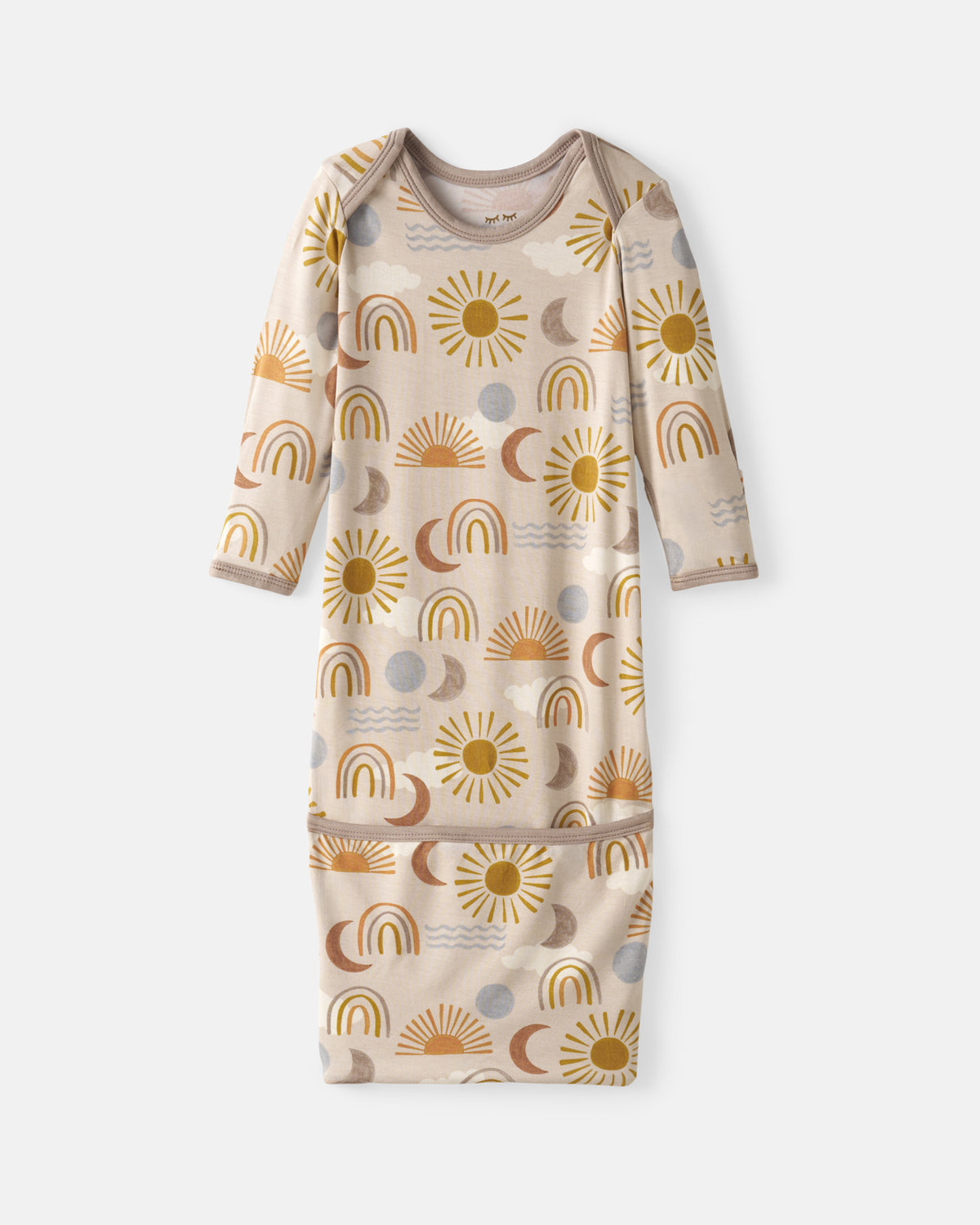 Flat lay of the Desert Sunrise Infant Gown