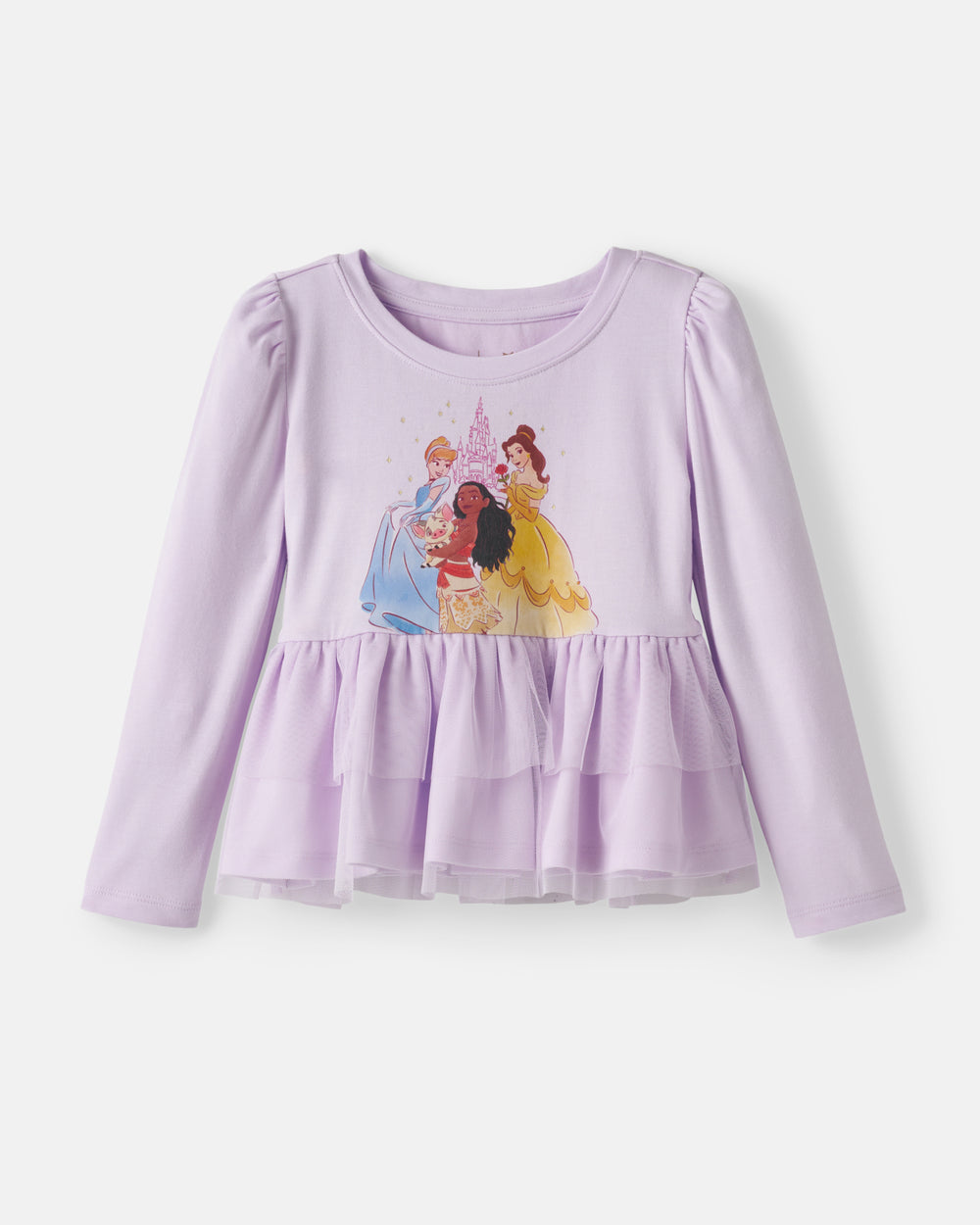 Flat lay of the Disney Castle Daydream Peplum Top