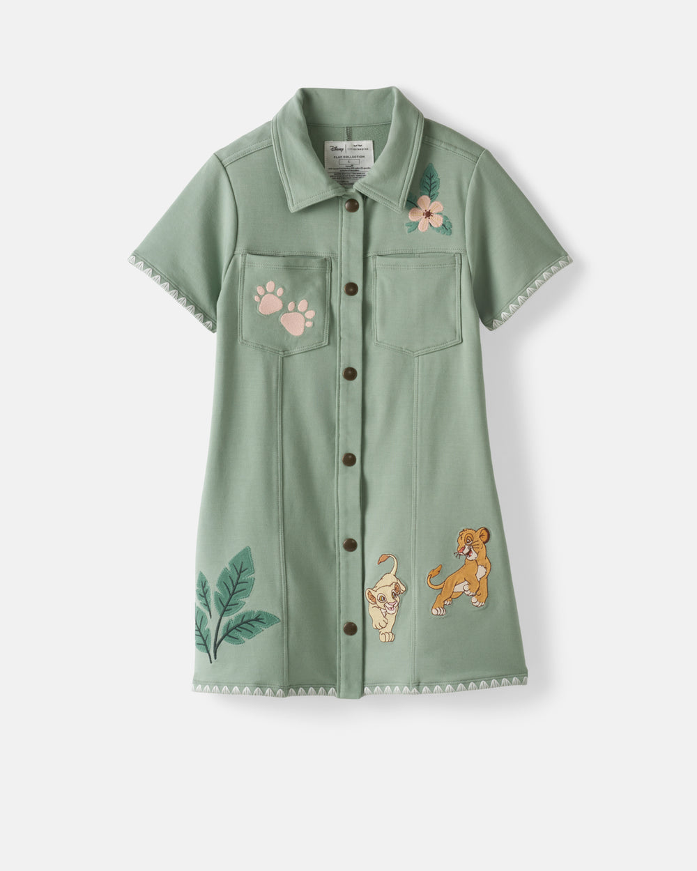 Flat lay of the Disney Cub Club Button Dress