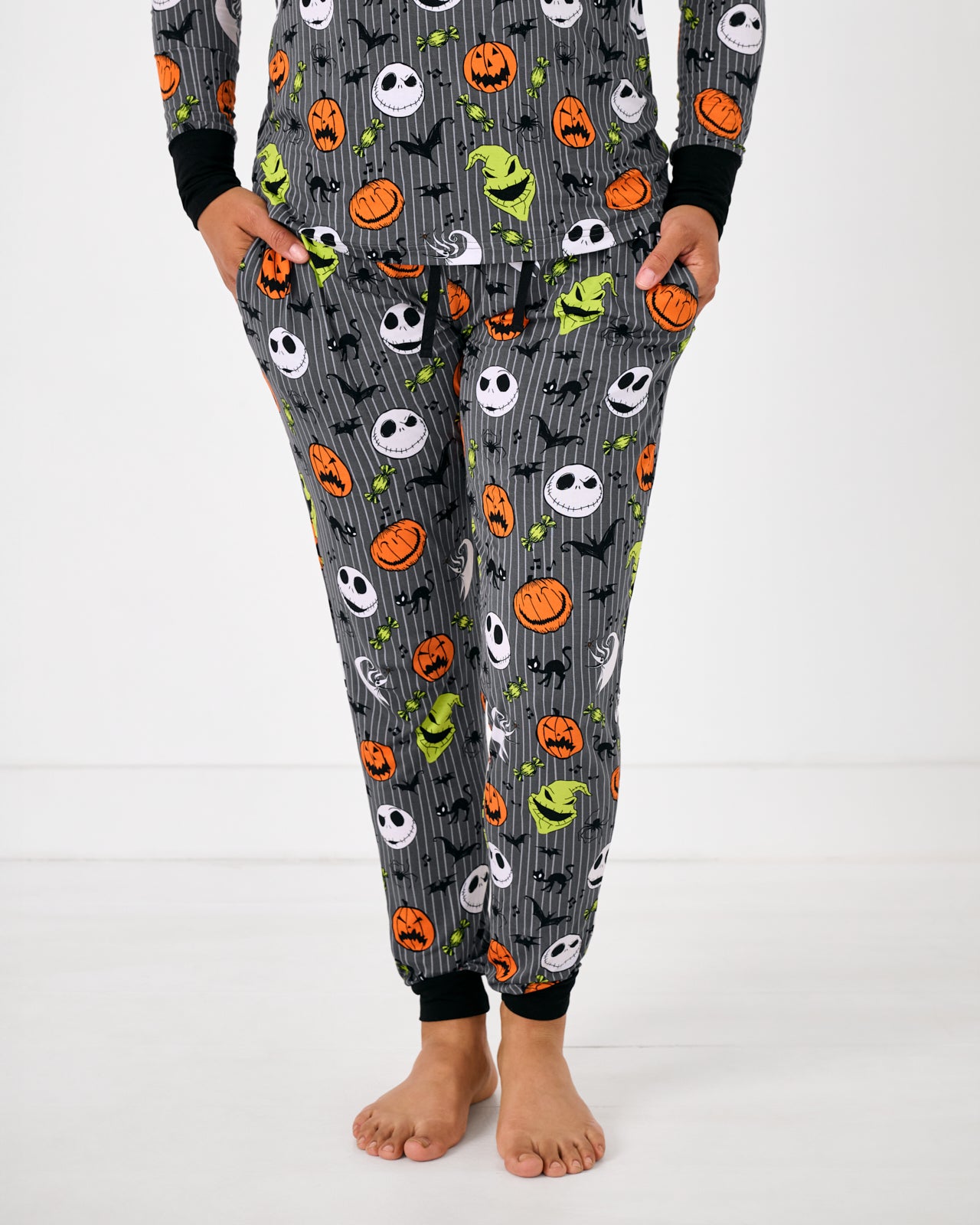 Standing woman wearing the Disney The Nightmare Before Christmas Women's Pajama Pants