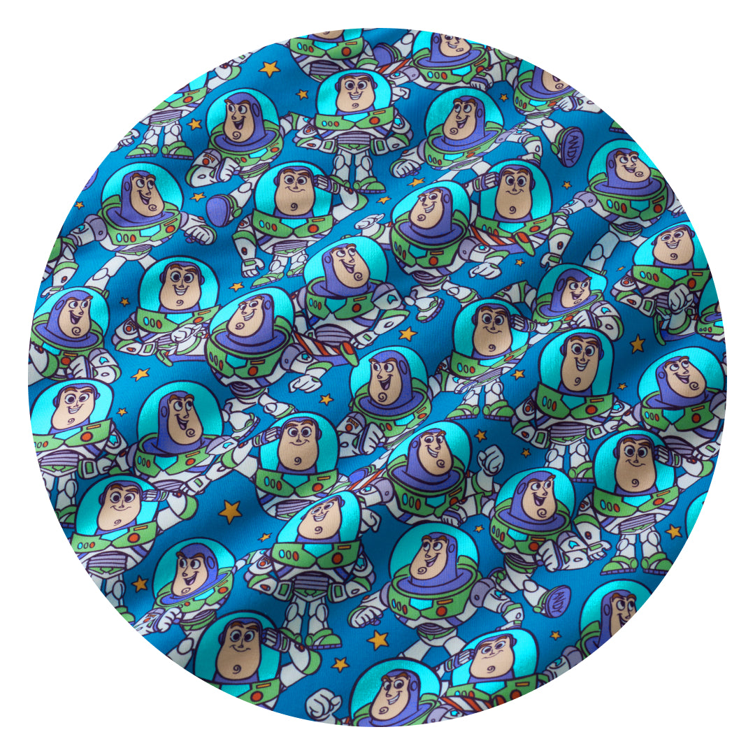 Disney Pixar Buzzs Cosmic Crew print swatch