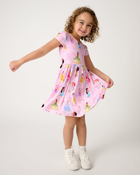 disney skater dress Princess Garden Bow Back Name:MAE Unlike standard knit play Size:US24 / FR34 KissProm White Off-the-Shoulder A-Line