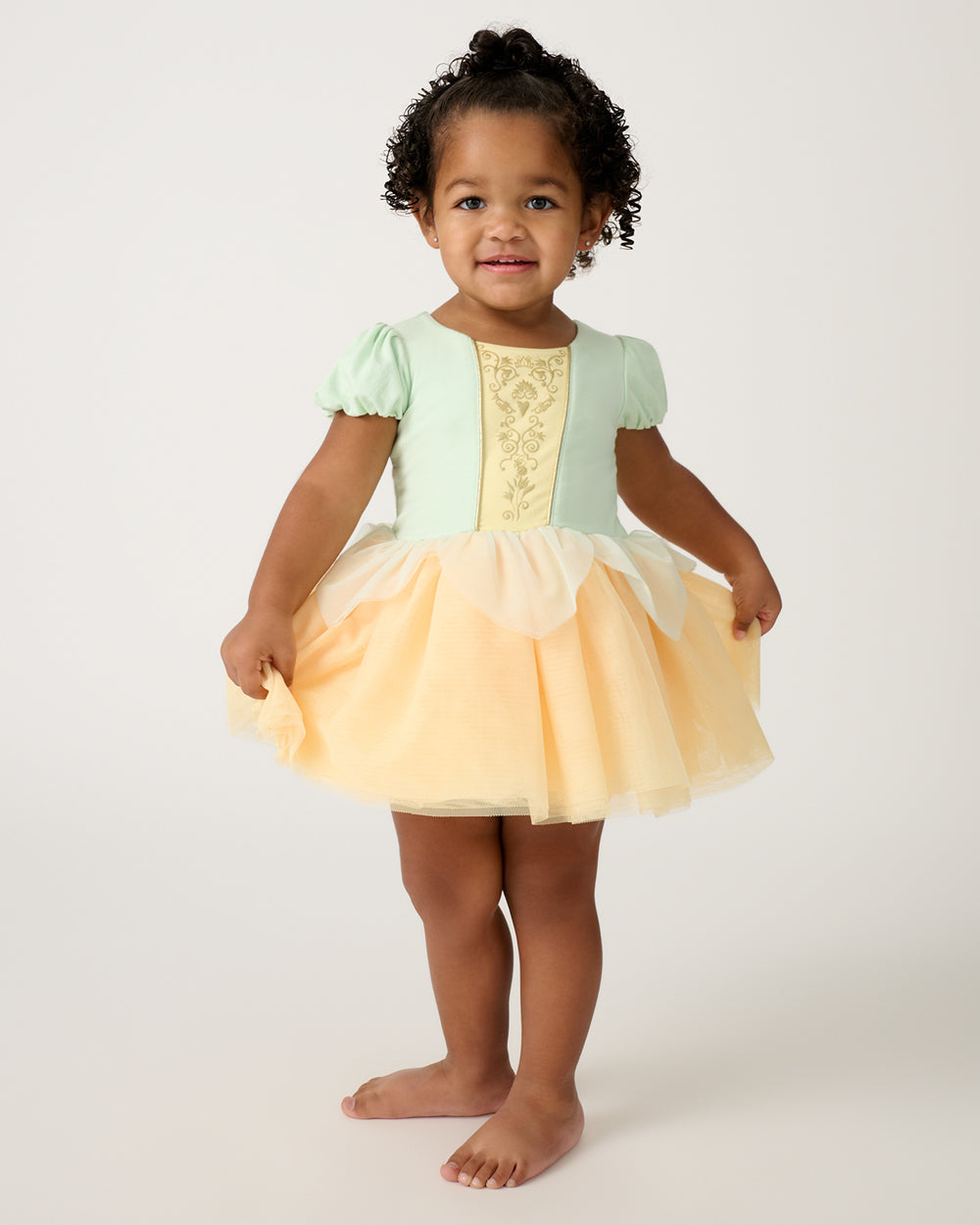 Disney Princess Tiana Dress with Bodysuit | Little Sleepies Disney Princess Tiana Dress with Bodysuit | Little Sleepies