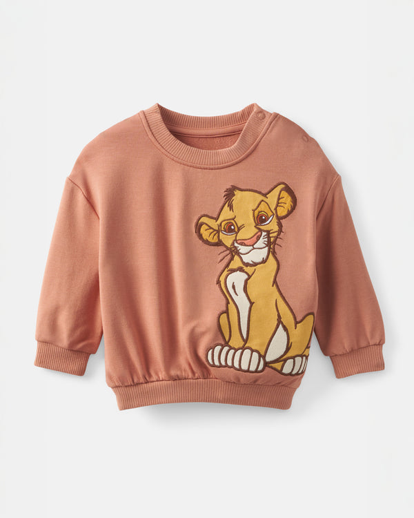 Flat lay of the Disney Simba Easy Crewneck Sweatshirt