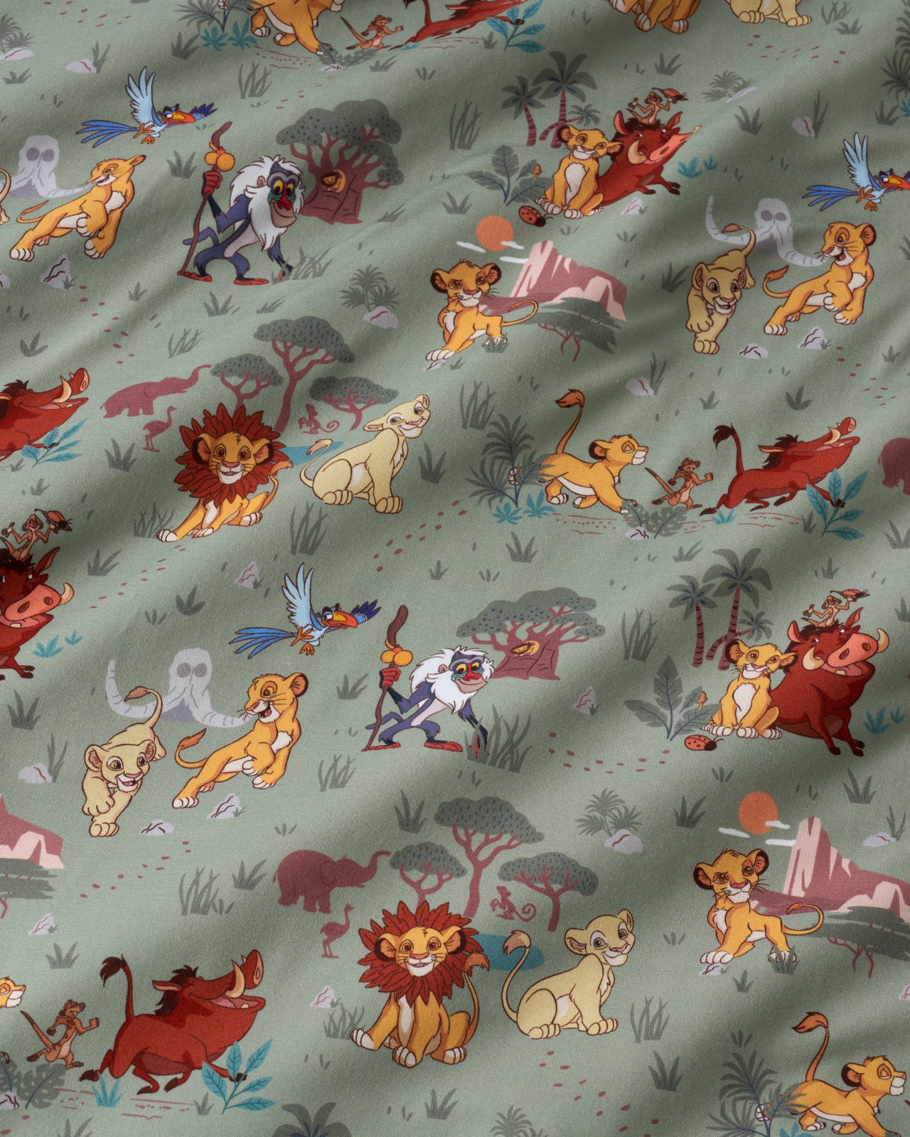 Close up of the Disney Simba's Safari Large Cloud Blanket®