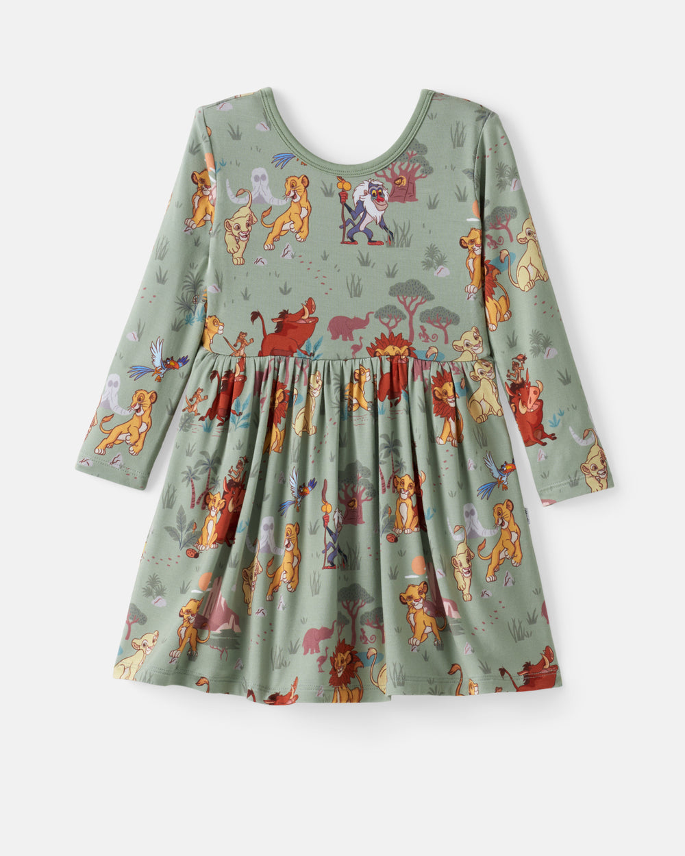 Flat lay of the Disney Simba's Safari Skater Dress