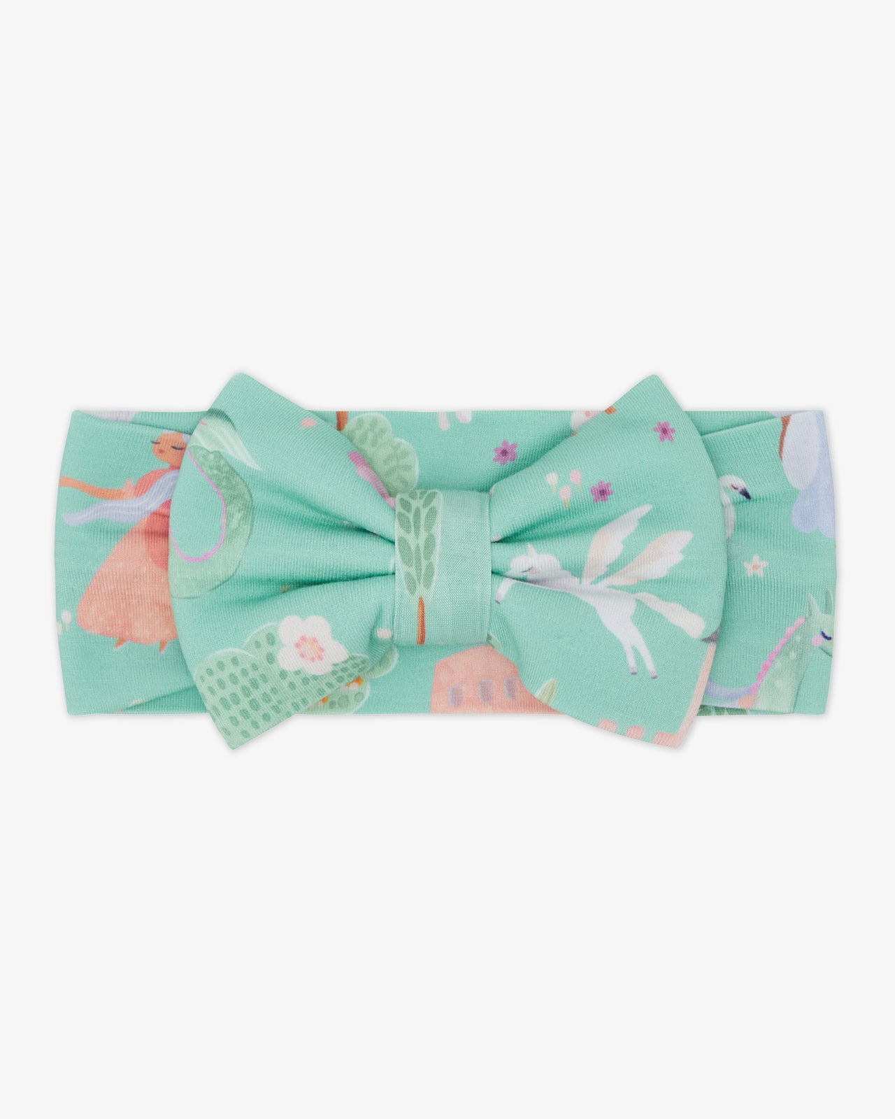 Flat lay of the Enchanted Fairytale Luxe Bow Headband