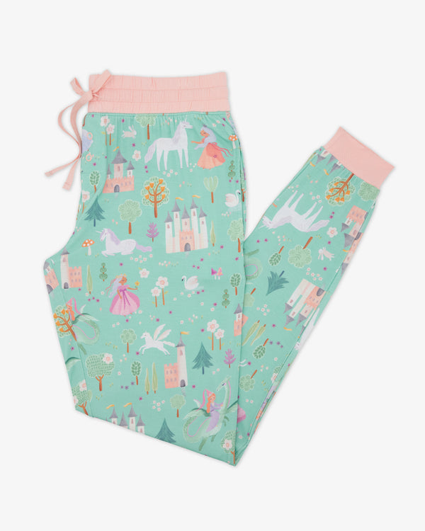 Flat lay of the Enchanted Fairytale Women's Pajama Pants