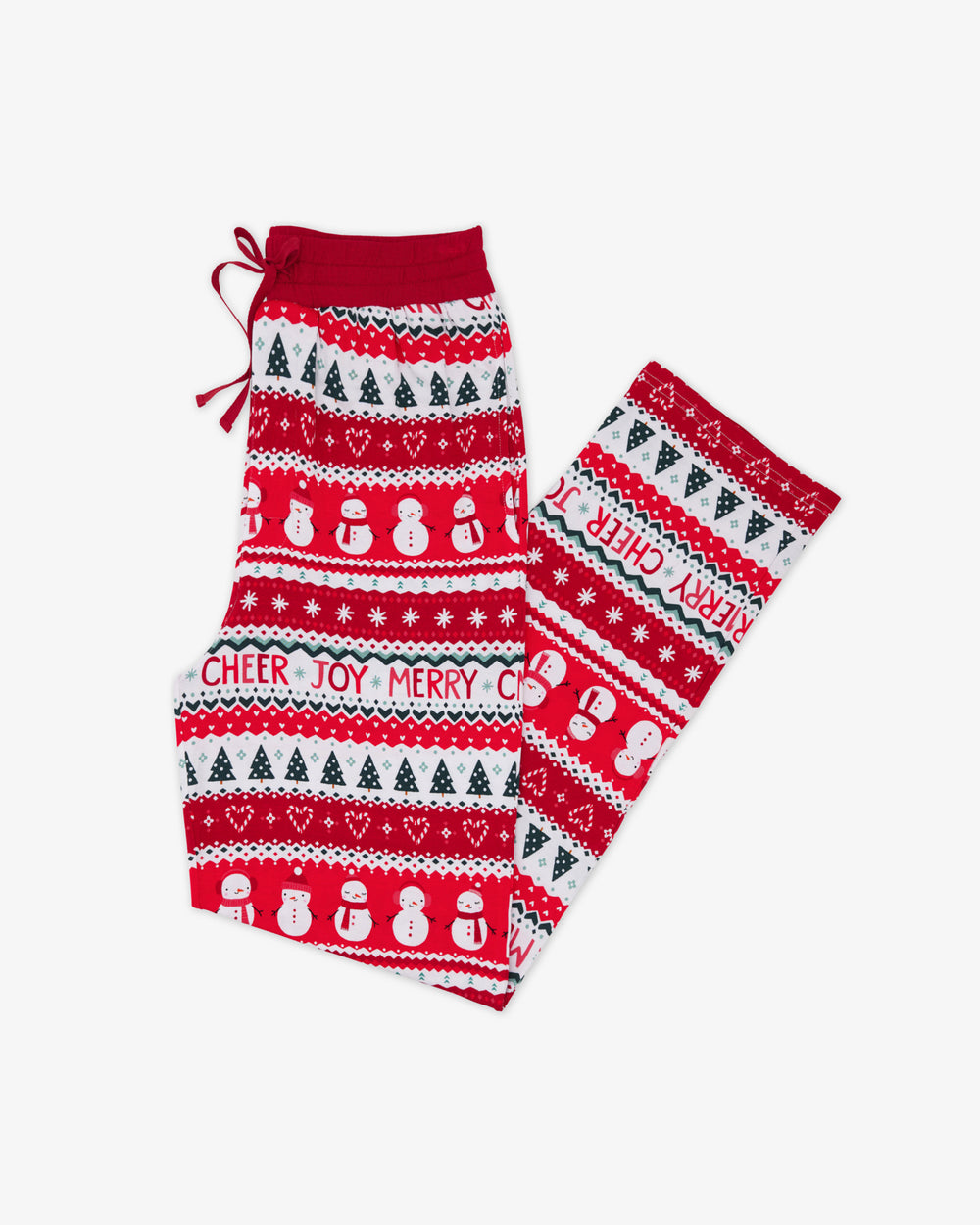 Flat lay of the Festive Fair Isle Men's Pajama Pants