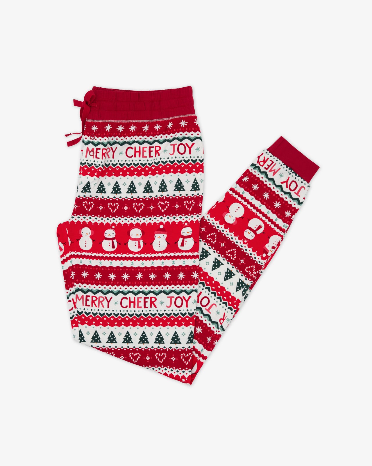 Flat lay of the Festive Fair Isle Women's Pajama Pants