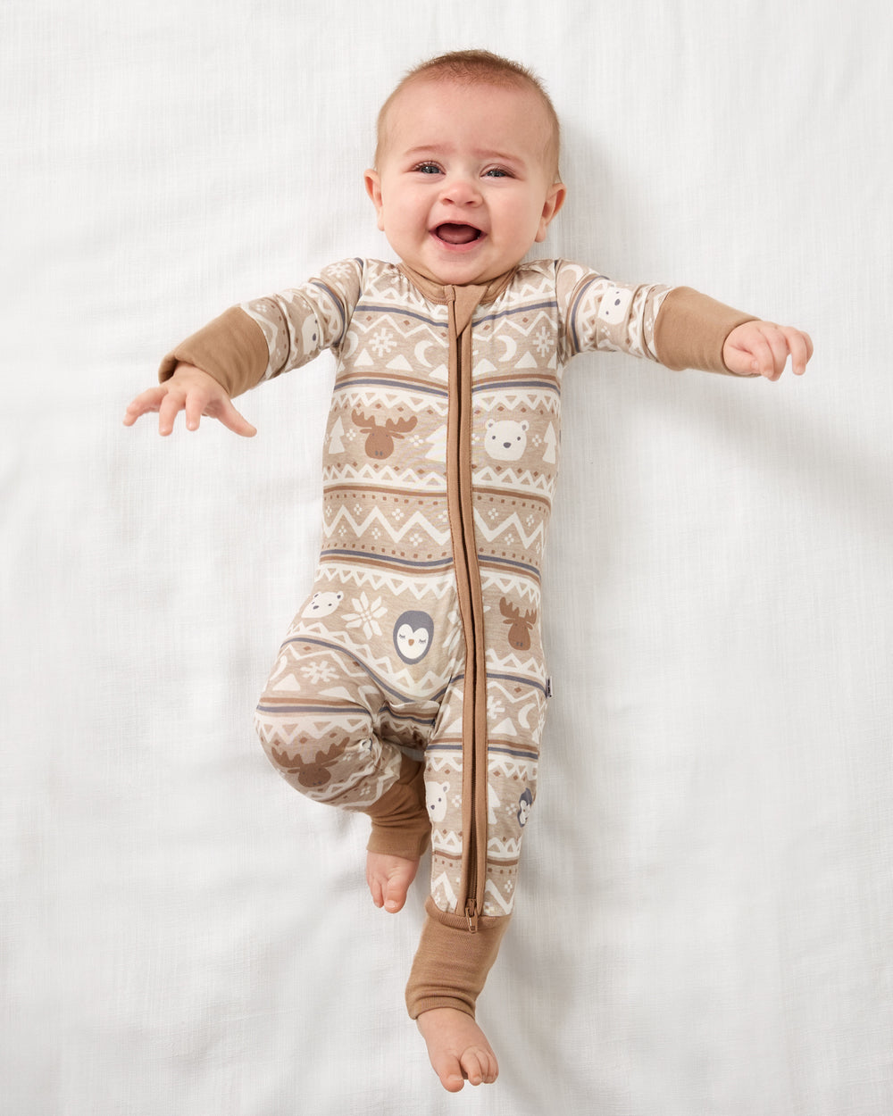 Frosty Fair Isle Zippy