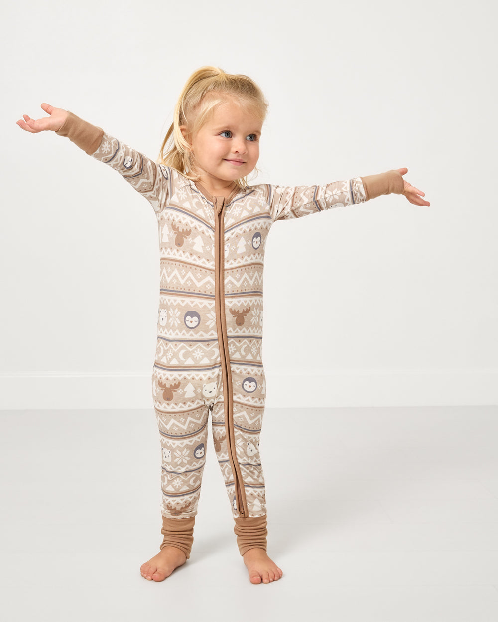 Frosty Fair Isle Zippy