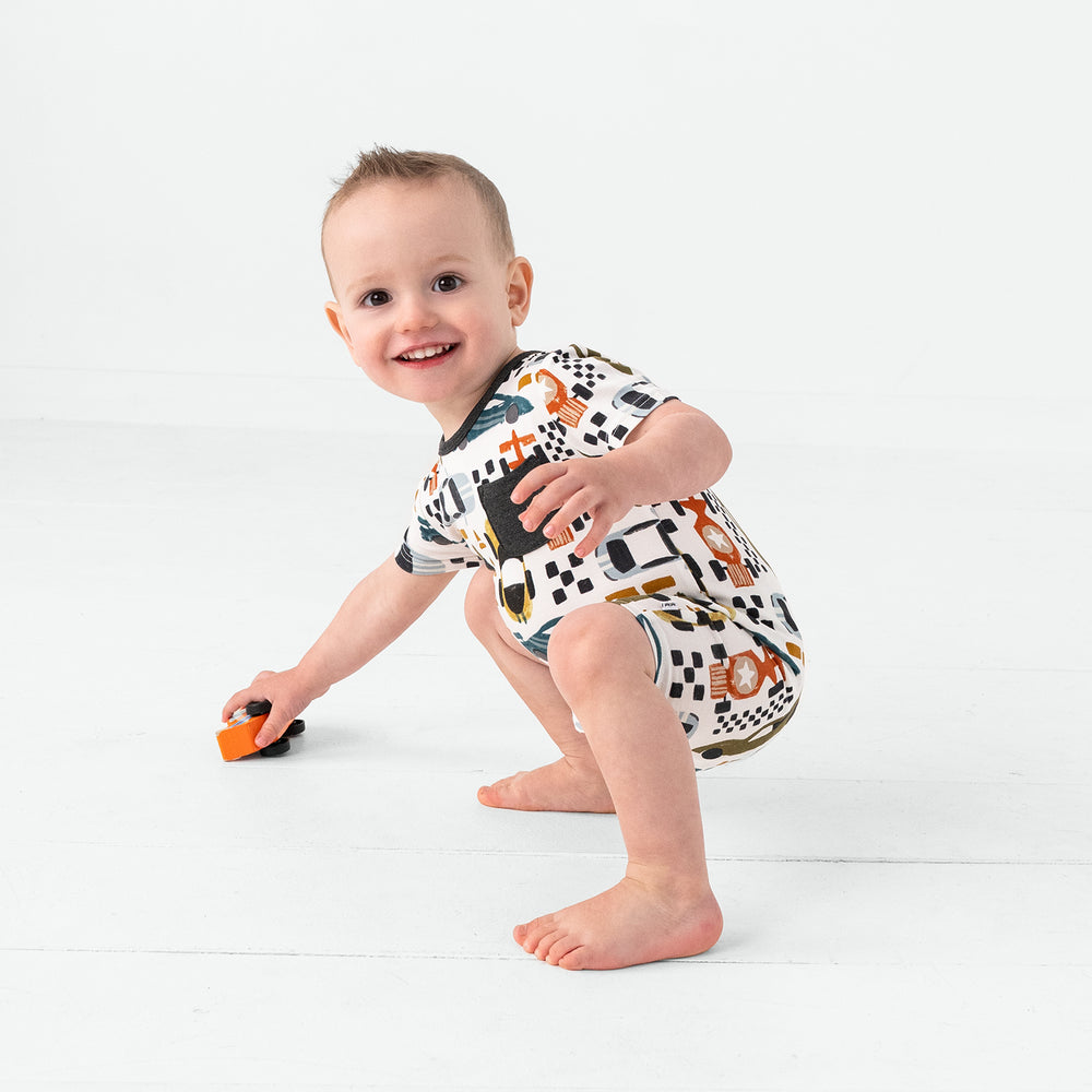 Fast Lane Pocket Shorty Romper