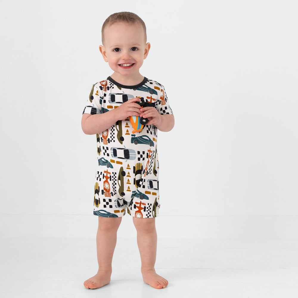 Fast Lane Pocket Shorty Romper