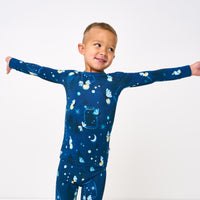 Electric Blue Two-Piece Pajama Set