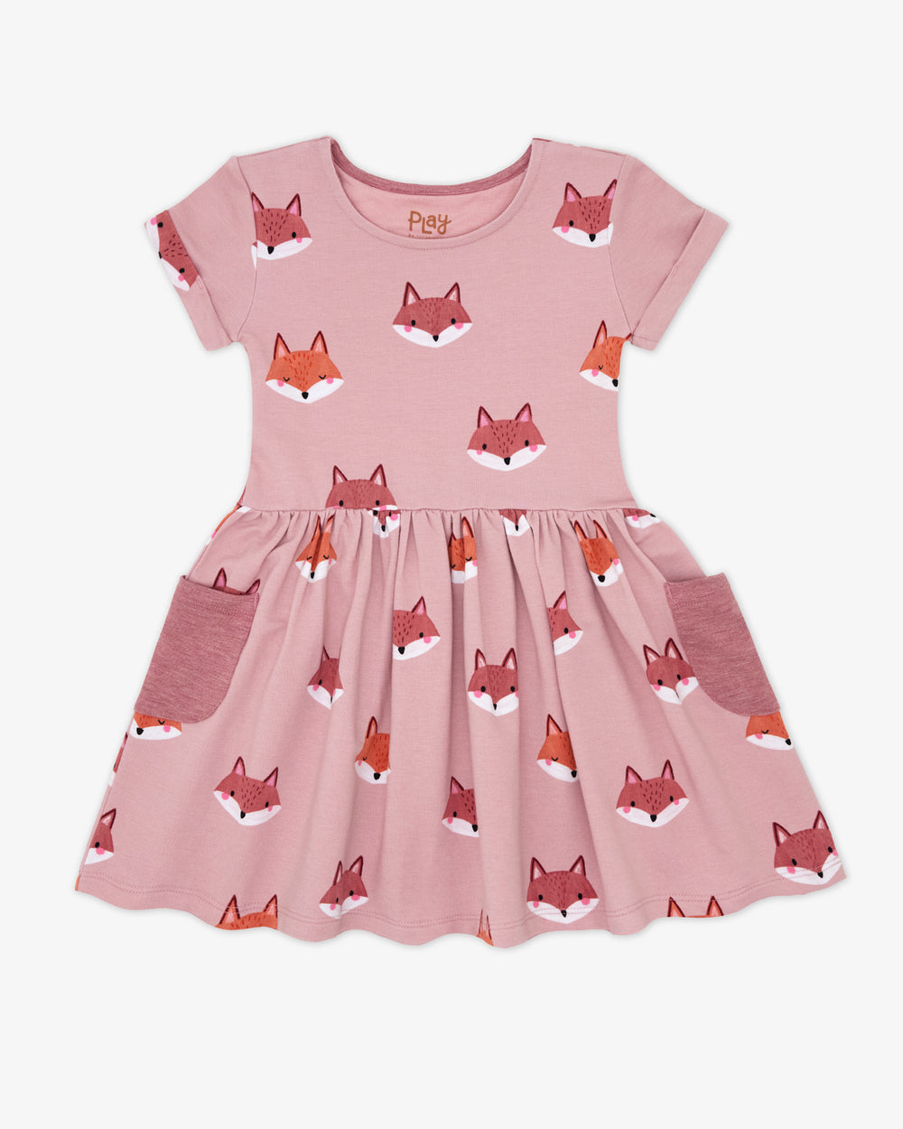 Flat lay of the Fox Tracks Patch Pocket Dress