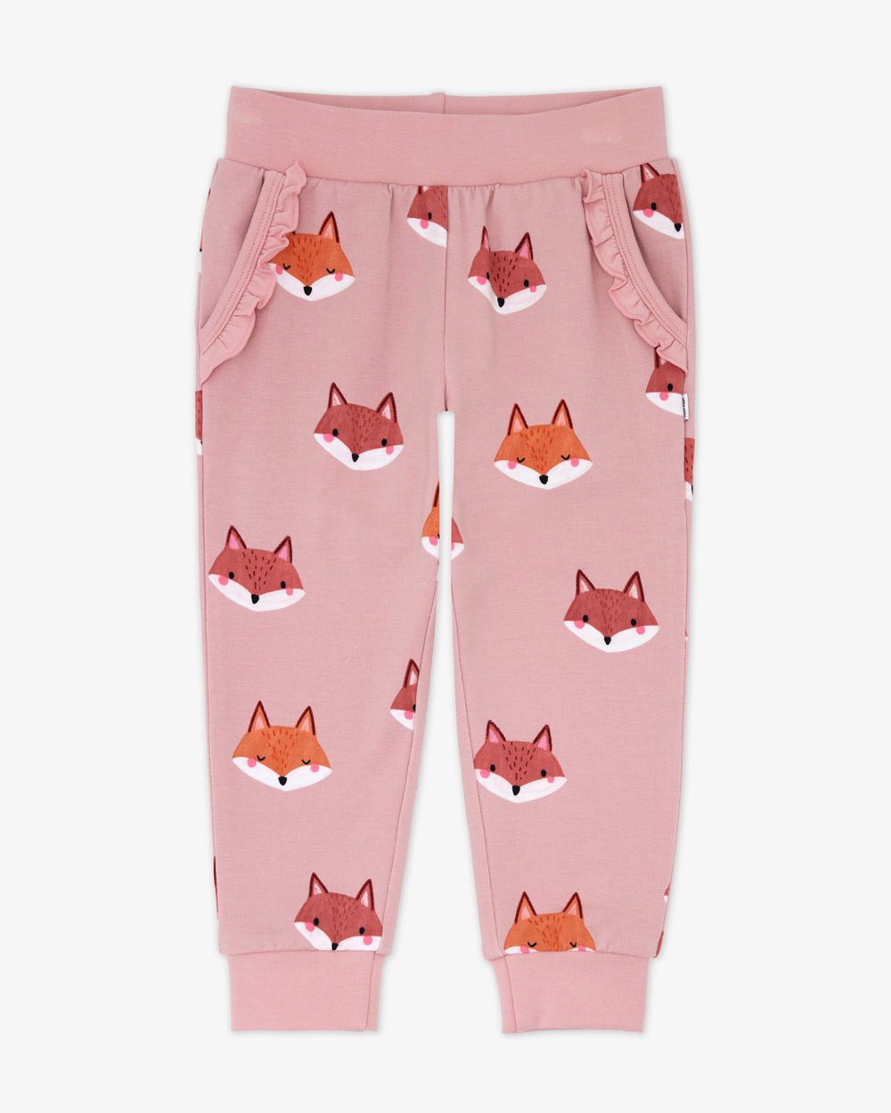 Flat lay of the Fox Tracks Ruffle Jogger