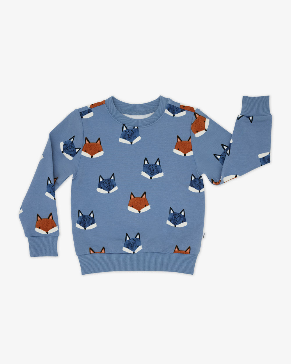 Flat lay of the Fox Tracks Crewneck Sweatshirt