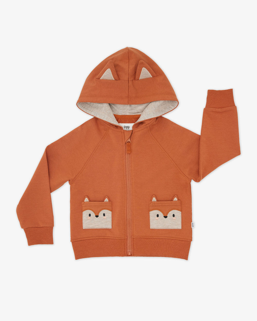 Flat lay of the Fox Zip Hoodie