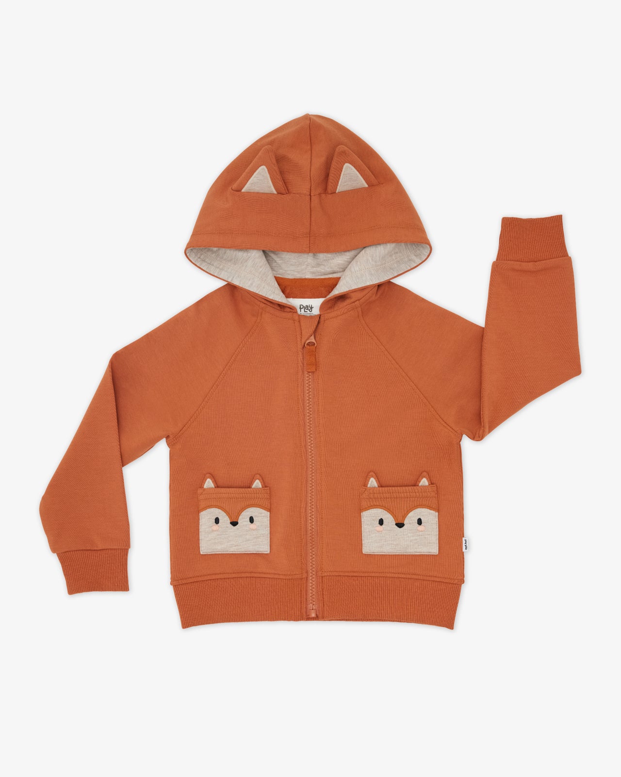 Flat lay of the Fox Zip Hoodie
