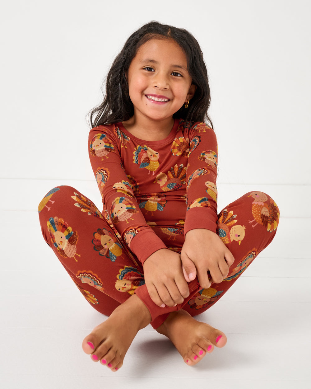 Grateful Gobbles Two-Piece Pajama Set