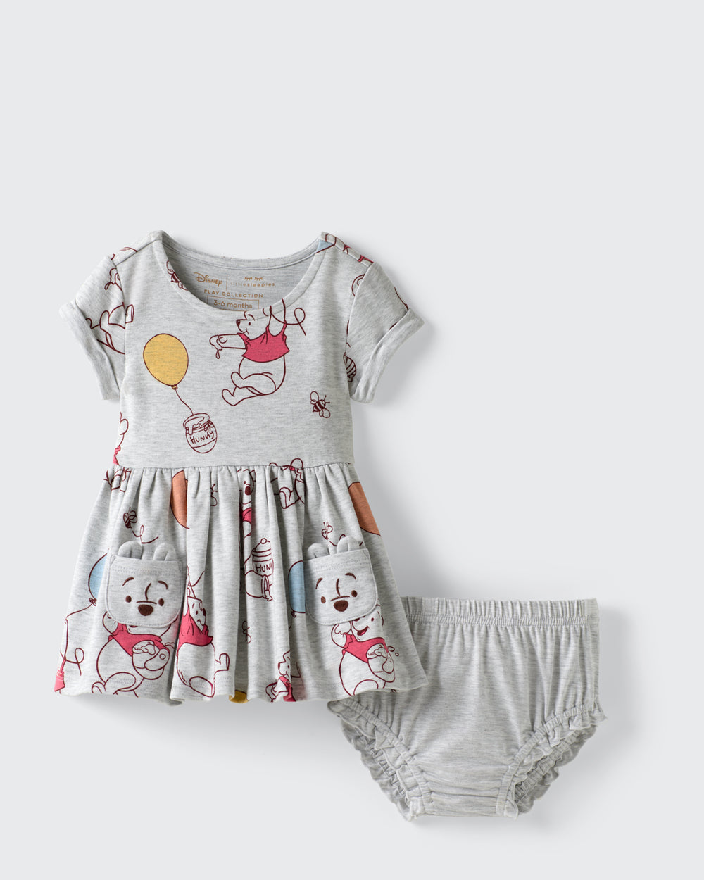 Flat lay of the Disney Up, Up and Away Patch Pocket Dress with Bloomer