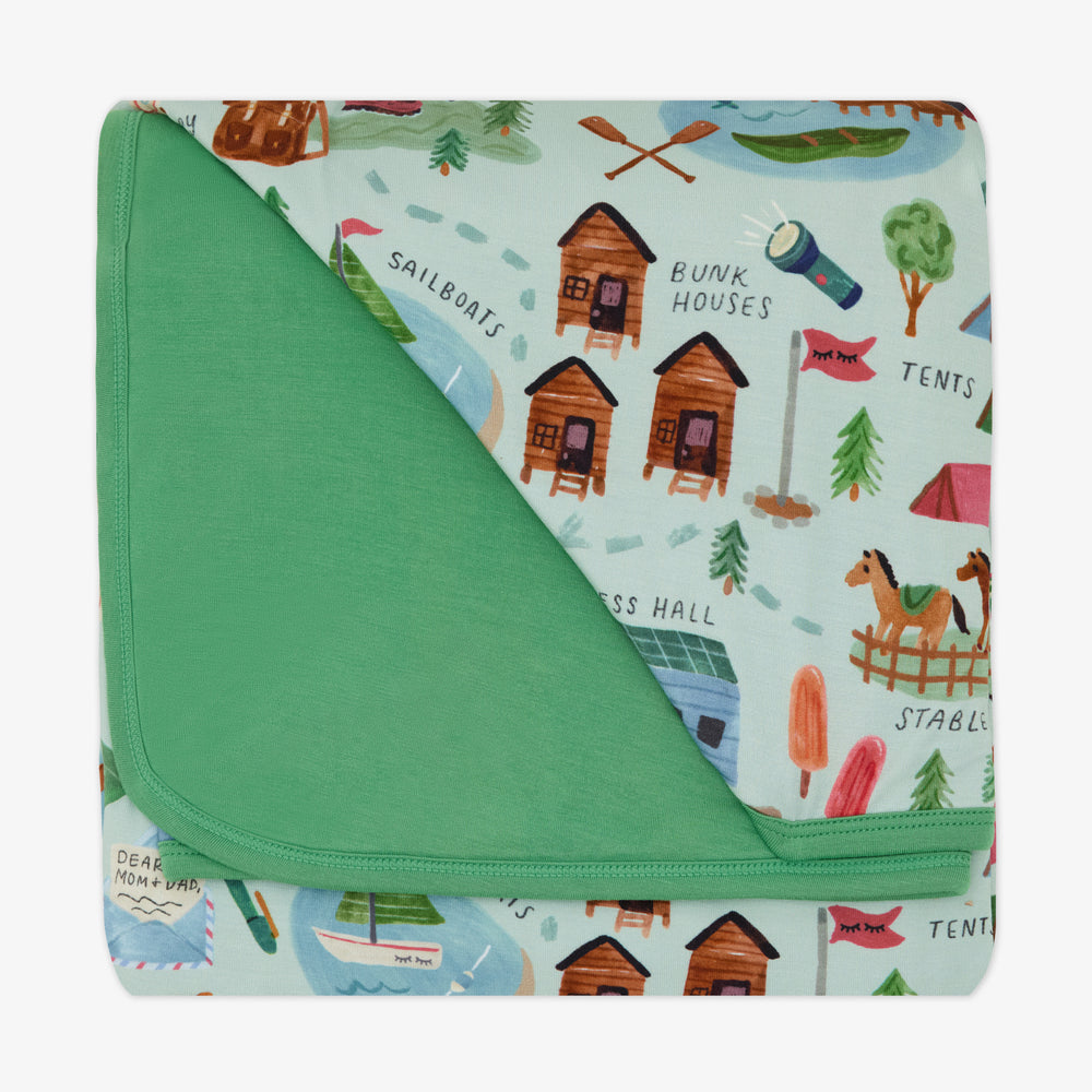 Green Camp Sleepies Large Cloud Blanket®