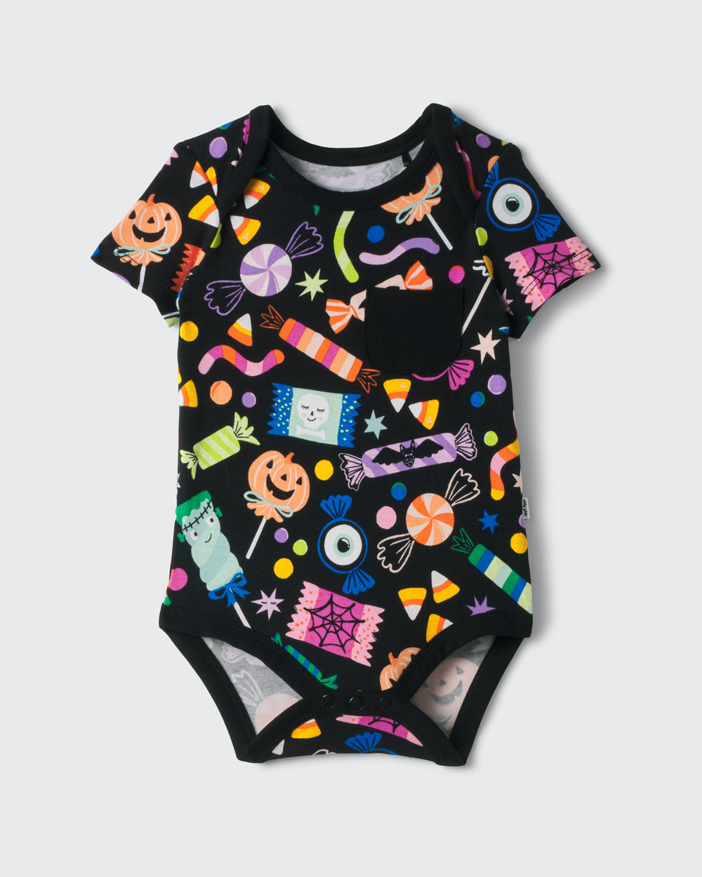 Flat lay of the Halloween Haul Pocket Bodysuit
